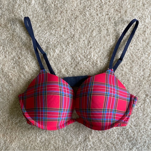 Gilly Hicks Other - Gilly Hicks Red and Blue Plaid Bra